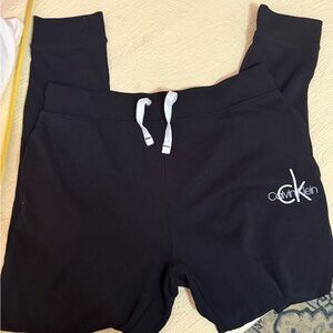 Calvin Klein Sweatpants Womens Sz L Joggers Sleepwear Stretch Activewear Comfort